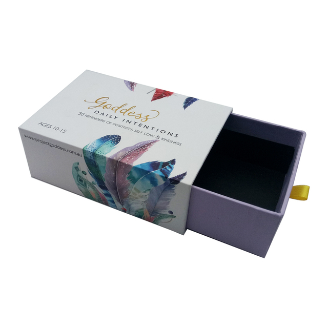 Aangepaste korting Ecovriendelijke lade Kids Earring Paper Box Fabrikant