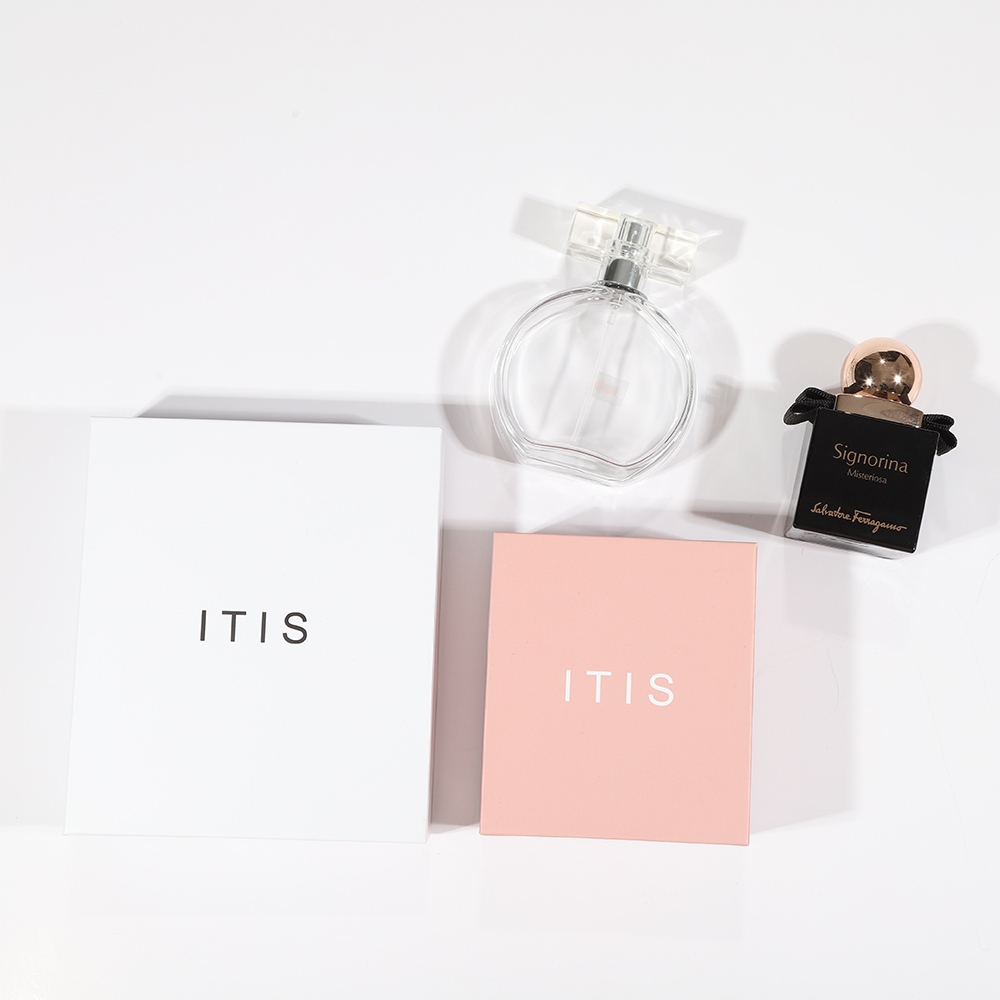 Confezione personalizzata di scatole di carta per profumi campione