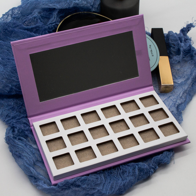 Scatola di imballaggio personalizzata per palette di ombretti in cartone